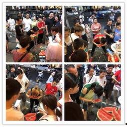 男人吃瓜看热闹